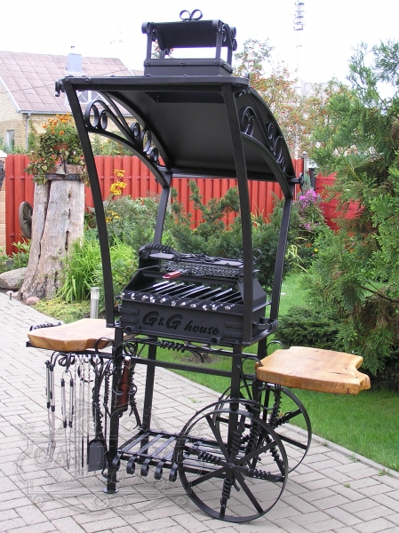 Barbeque with a canopy HOUSE