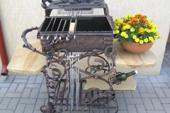 Blacksmith mangal (barbeque) with wheels WONDERFUL LIFE